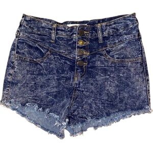 Refuge High Waisted Denim acid jeans Shorts
